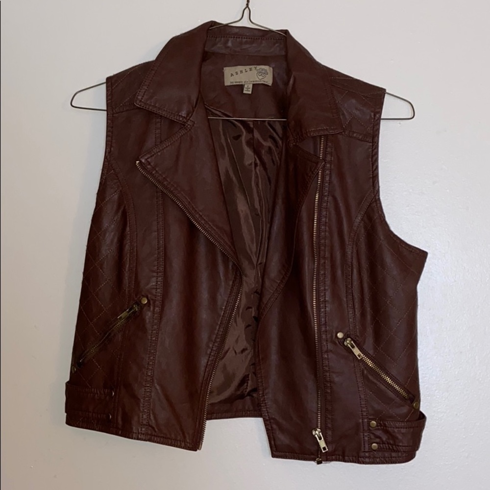 Small leather vest!